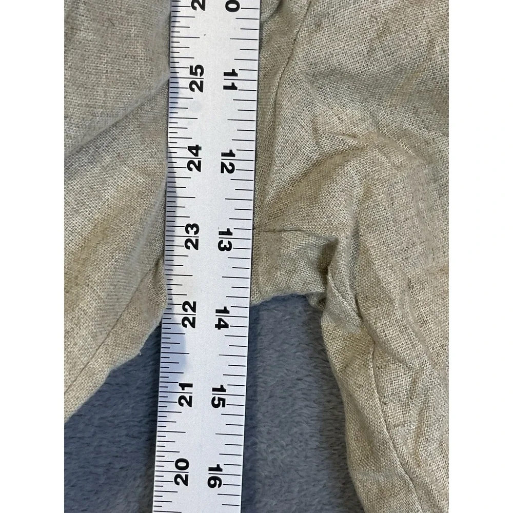 Vintage Express Campagnie Internationale Pants Womens 1/2‎ Cream Linen USA